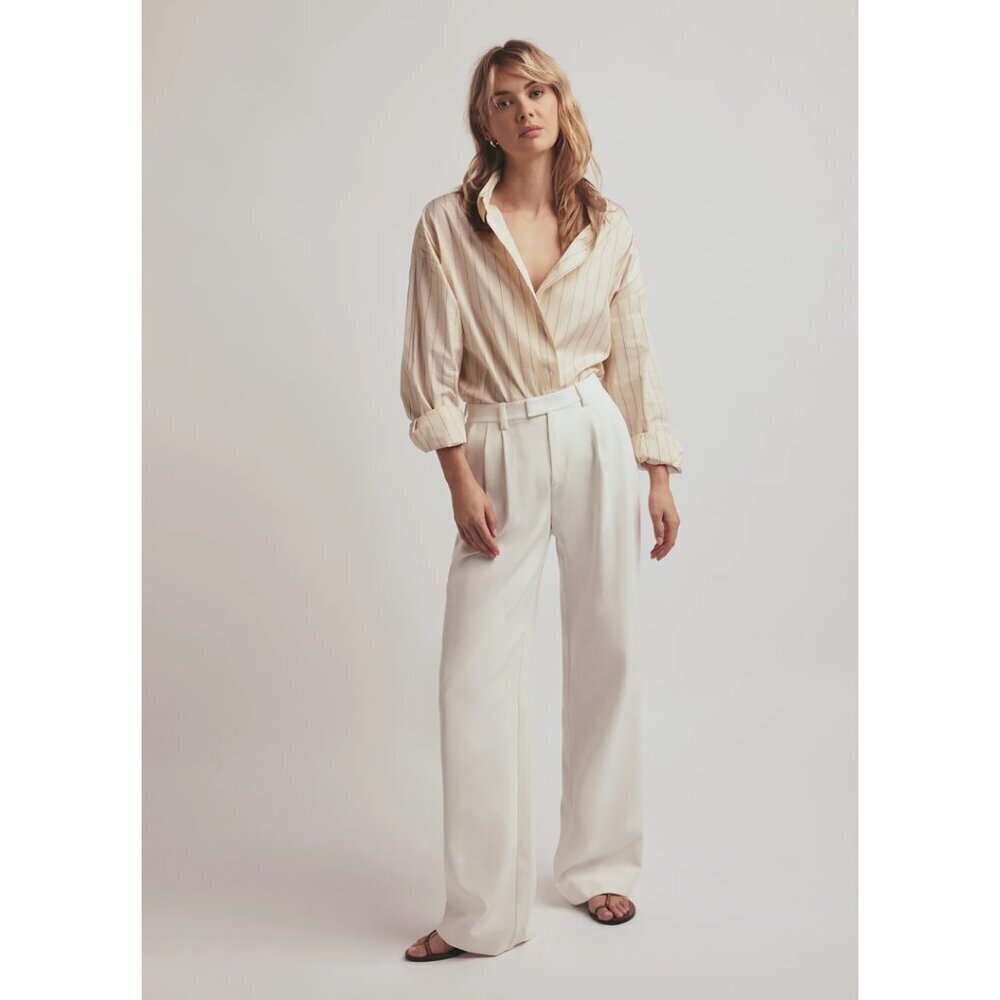Favorite Daughter The Low Favorite Pants In Ivory Size Us 8